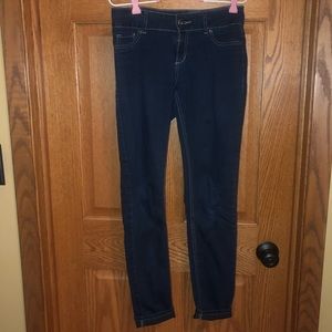 Dark blue jeans